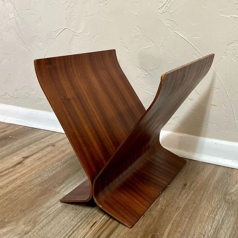 Vintage MCM Bentwood Magazine Rack by Paul Rowan for Umbra - Picture 9 of 9